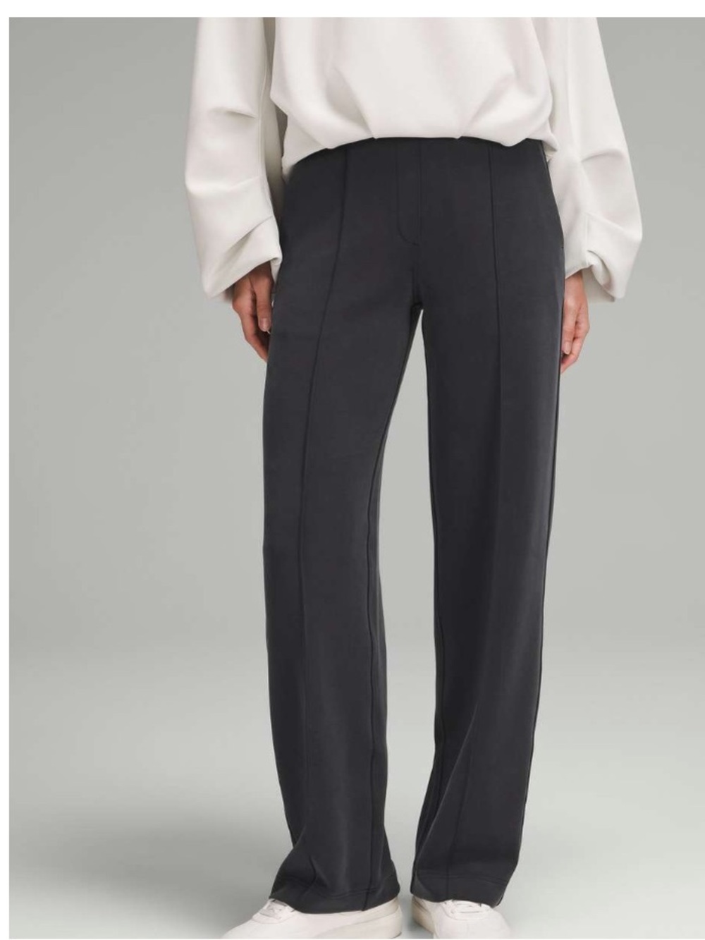 lululemon athletica Black Softstreme Pintuck Mid Rise Pant - L - Regular